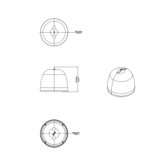 Kit completo per l'utilizzo come diffusore pendant dei diffusori da incasso UP6