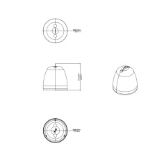 Kit completo per l'utilizzo come diffusore pendant dei diffusori da incasso UP3 e UP4
