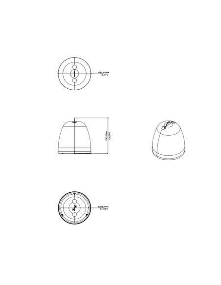Kit completo per l'utilizzo come diffusore pendant dei diffusori da incasso UP3 e UP4