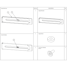 Kit di alette posteriori per il supporto degli amplificatori SmartAmp montati a rack