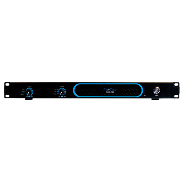 Amplificatore di potenza 2 canali in Classe D, 2x150 Watt a 8 Ohm, 1x300 Watt in modalità bridge