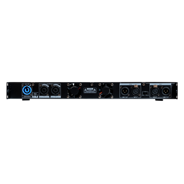 Amplificatore di potenza 2 canali in Classe D, 2x150 Watt a 8 Ohm, 1x300 Watt in modalità bridge
