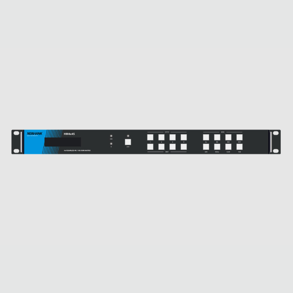Switcher HDMI 4k/18Gbps 4x4 con matrice audio. 4 ingressi HDMI, 4 uscite HDMI di cui le ultime due c
