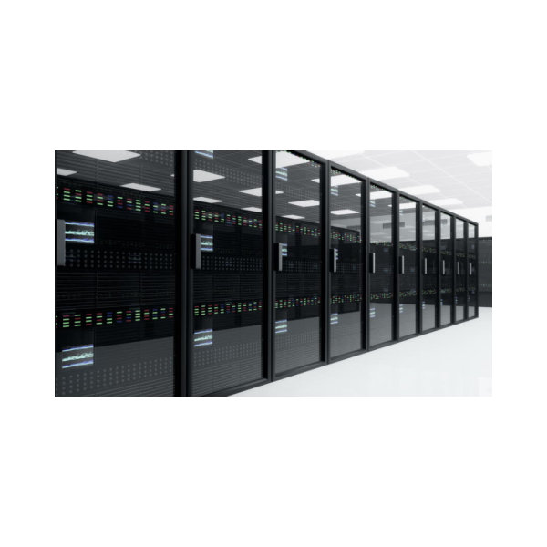 Rack in metallo 19" standard, da pavimento, profondità 600 mm,  porta in vetro