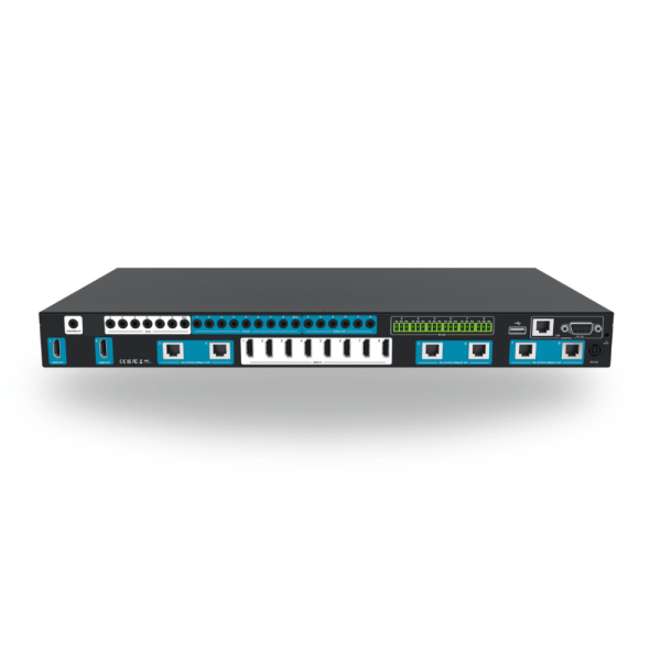 Matrice video HDBaseT 8x6+2 con supporto 4K60 HDR. 8 Input HDMI 2.0b, 2 Ouptut HDMI