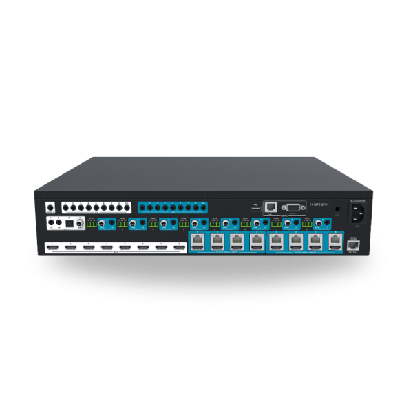 Matrice video HDBaseT 8x8 con supporto 4K60 HDR. 8 Input HDMI 2.0b, 4 Output HDBaseT 4K60