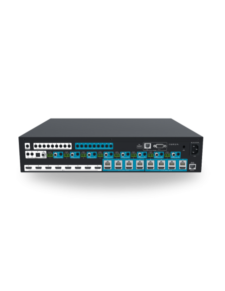 Matrice video HDBaseT 8x8 con supporto 4K60 HDR. 8 Input HDMI 2.0b, 4 Output HDBaseT 4K60