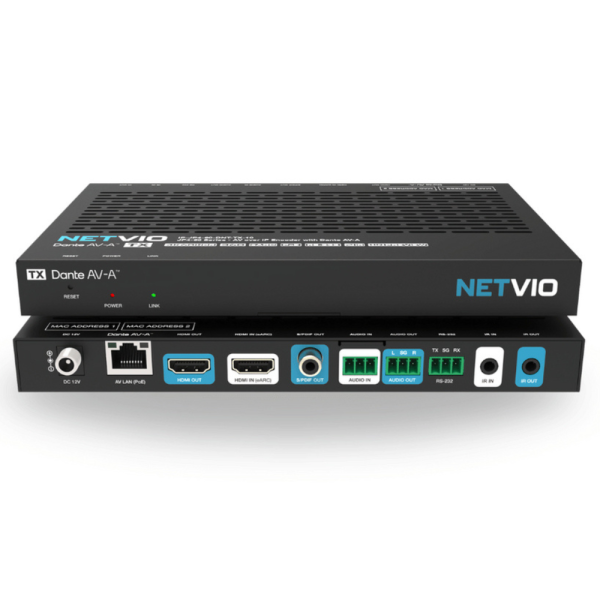 Encoder AVoIP PoE reti 1 Gbps, trasmissione 4K60 UHD, supporto HDR, supporto Dante AV-A
