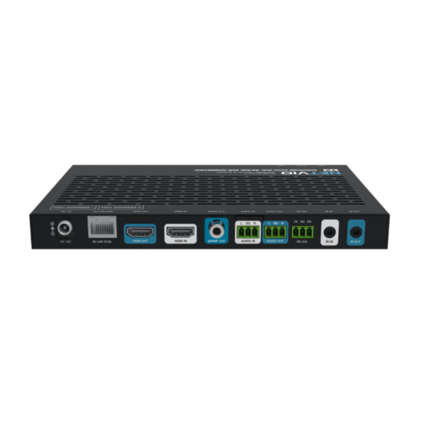 Encoder AVoIP PoE per reti 1 Gbps, trasmissione 4K60 UHD 4:2:2 8 bit, supporto HDR 4:2:2 10 bit