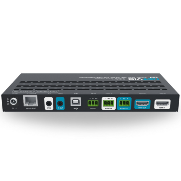 Encoder AVoIP PoE per reti 1 Gbps, trasmissione 4K30 UHD 4:2:0 8 bit, supporto HDR e HDMI 2.0b