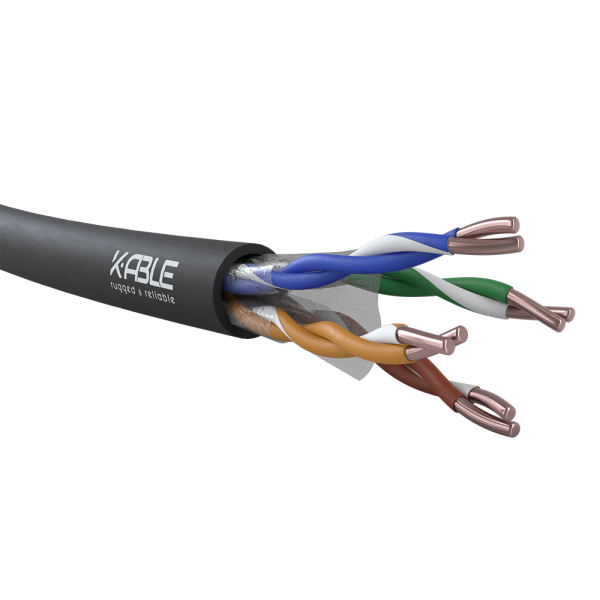 Cavo di rete 100 ohm UTP CAT6 4x2xAWG - Ø 6,4 mm