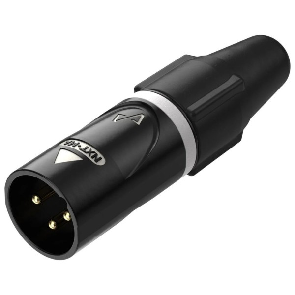 Connettore XLR 3 poli maschio volante, pressa cavo da 3 a 8 mm di diametro, PureCoreNxt