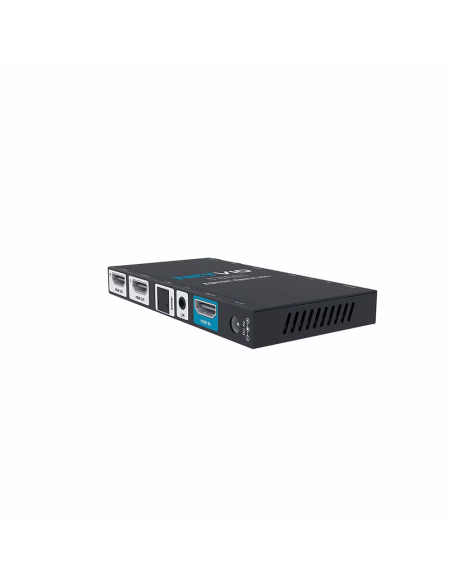 Splitter 1x2 4K60 HDR HDMI con downscaler integrato, uscite audio separate e gestione EDID