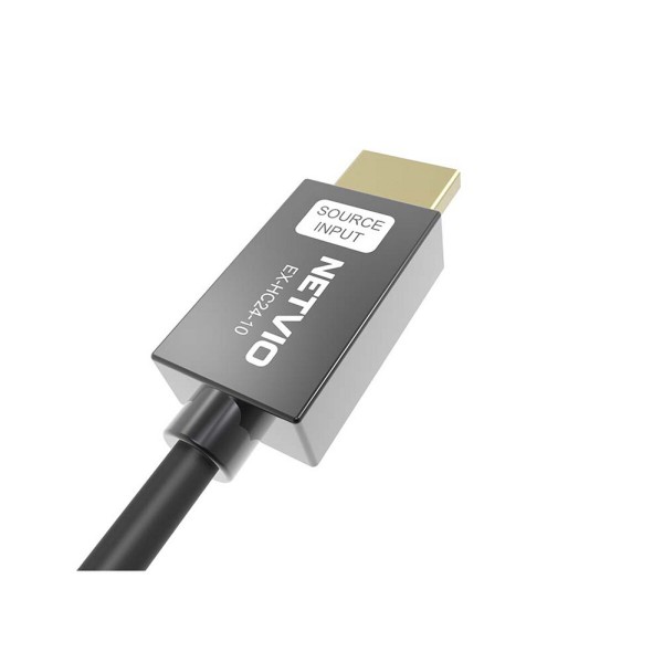 Cavo HDMI ottico attivo con connettore HDMI fisso. 18 Gbps, fino a 4K60 HDR, supporto ARC e CEC