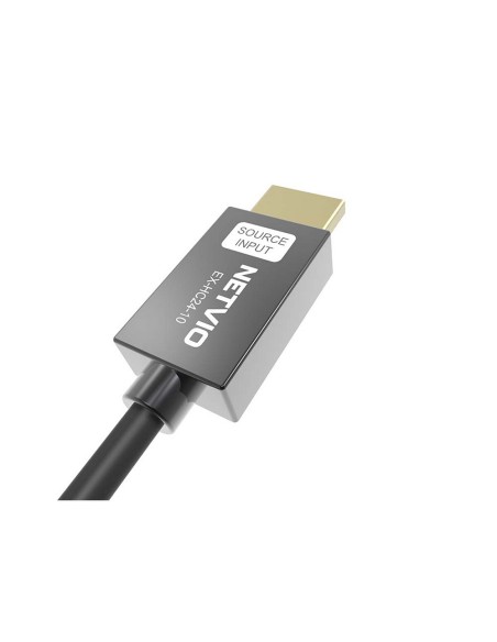 Cavo HDMI ottico attivo con connettore HDMI fisso. 18 Gbps, fino a 4K60 HDR, supporto ARC e CEC