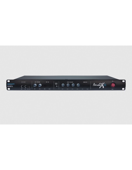 Stereo Rack Mixer 1U, 2 ingressi microfonici JACK/XLR, 3 ingressi linea stereo RCA, 1 ingresso linea