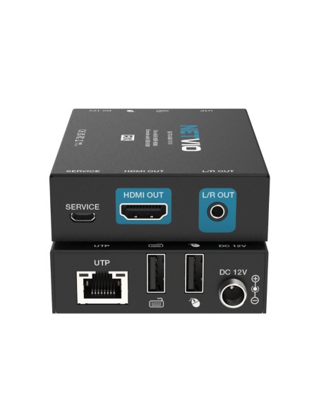Kit Extender HDBaseT (Cat 6A) 4K/60 4:4:4 (fino a 70m) con USB2.0 per utilizzo KVM