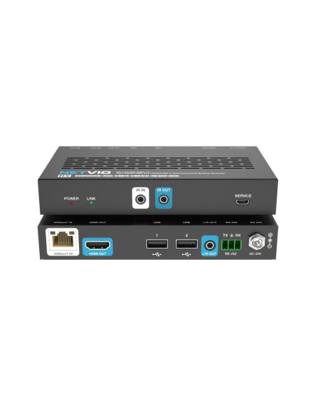 Kit Extender HDBaseT 2x1 con Input HDMI e USB-C 4K60 4:4:4. switching dell’ingresso e USB 2.0