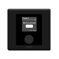 Pannello di controllo wallmount programmabile per Neutrino. Display Oled 1.5” ed Encoder Rotativo