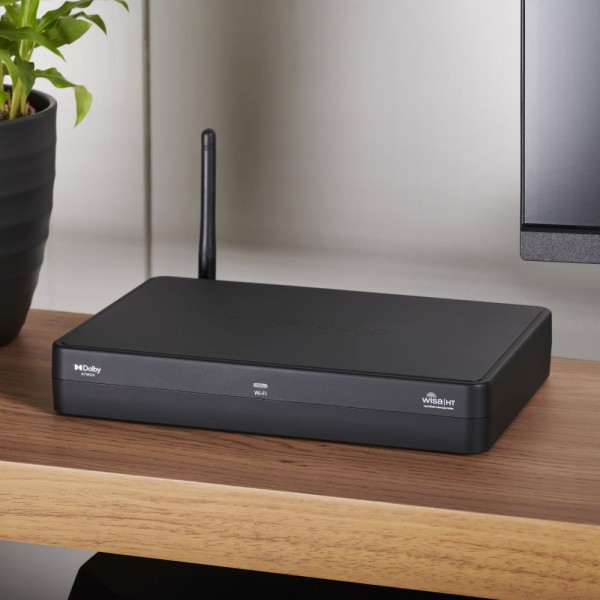 Trasmettitore Wisa Cinema Hub per diffusori attivi Pro Series, 1x ethernet RJ45