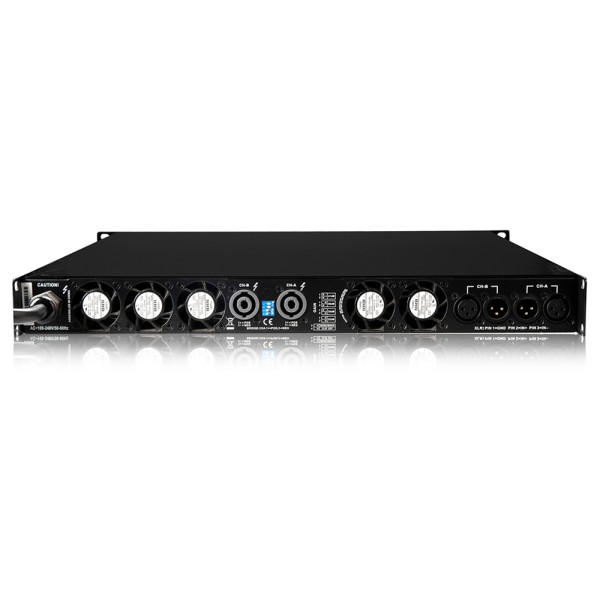 Amplificatore 2 canali classe D - 2x2000 watt su 8 ohm, 2x3400 watt su 4 ohm, 2x4760 watt su 2 ohm