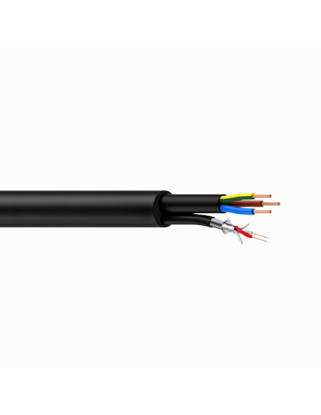 Cavo ibrido DMX/AES e alimentazione (1 x AES/DMX + 3 x 1,5 mm2 FROR)