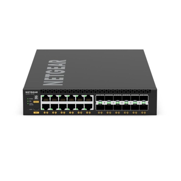 M4350-12X12F - Switch Full Managed Stackable Gigabit 12x10G/Multi-Gig RJ45 PoE + 12xSFP+ -