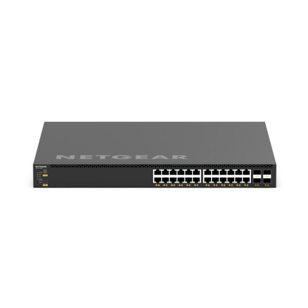 M4350-24X4V - Switch Full Managed Stackable PoE+ 24x10G/Multi-Gig RJ45 PoE+ 576W + 4xSFP28 25G -