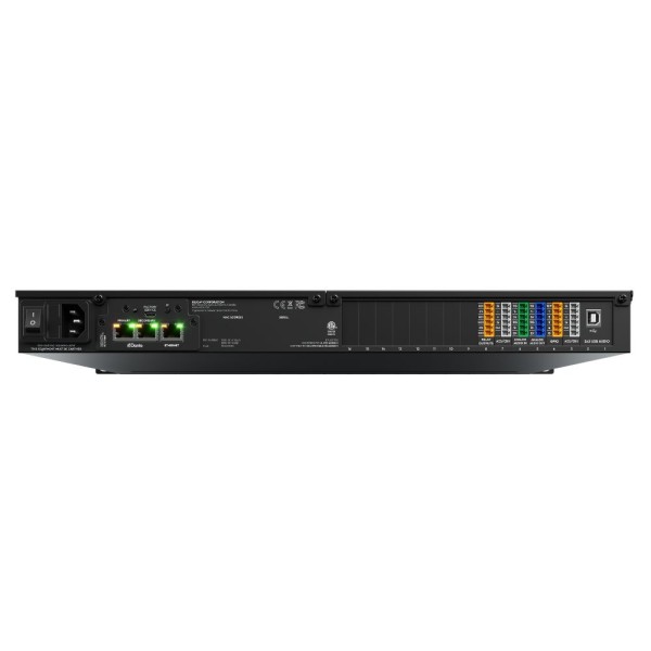 Processore audio DSP con 16 slot configurabili per schede I/O XC, Lua scripting engine