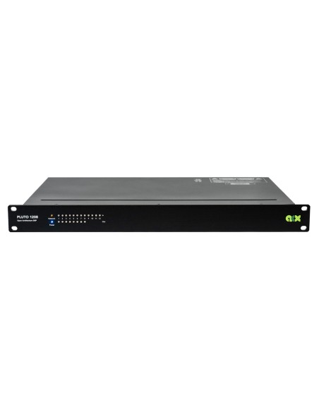 Processore audio DSP ad architettura aperta 64 bit floating point. 12 In analogici e 8 Out di linea