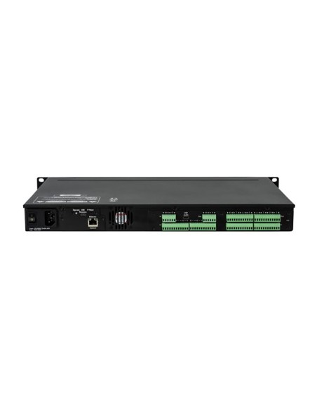 Processore audio DSP ad architettura aperta 64 bit floating point. 18 In analogici e 10 Out di linea