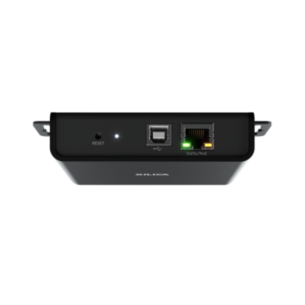 Endpoint per conversione da USB 2.0 a rete Dante, alimentazione PoE, cavo CAT-x
