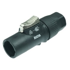 Connettore di alimentazione, 230 V 16A. Pressa cavo per cavi da 8.5 a 15 mm di diametro