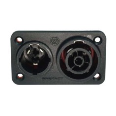 Connettore di alimentazione da pannello, maschio e femmina input/output, 230 V 16A