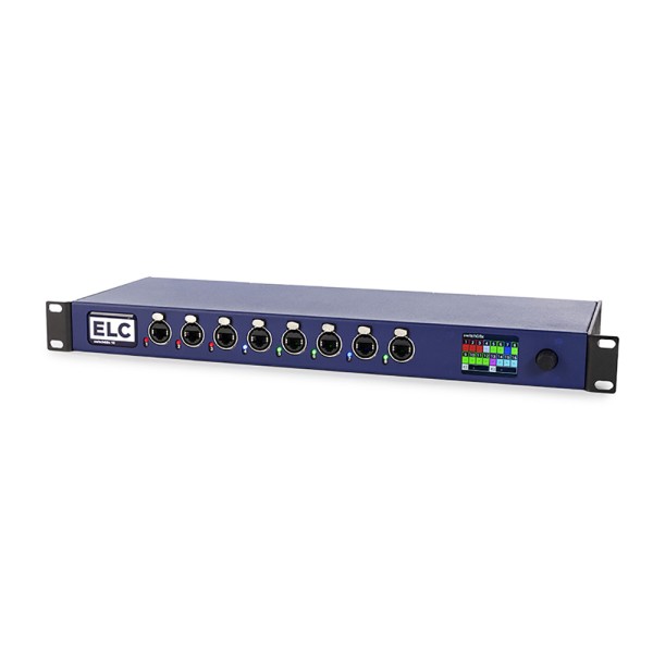 Gigabit switch 18 porte, 2 slot SFP, 8 porte PoE e 8 porte non PoE,funzione di master per DLN8GBX SL