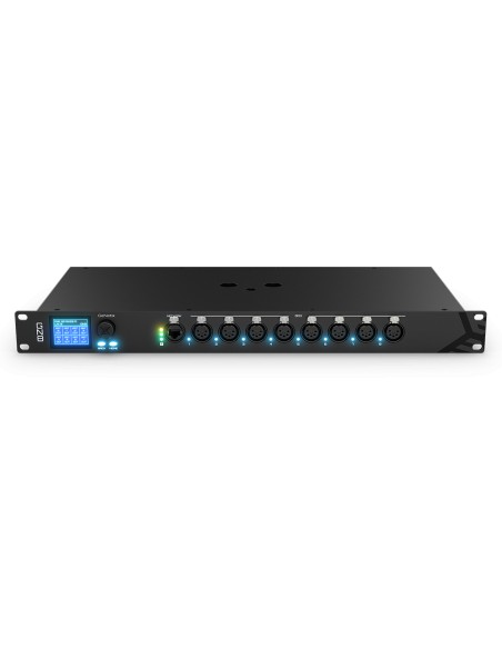GeNetix GN8 nodo ethernet DMX otto porte, non sblocca MagicQ PC, connettori XLR 5 poli