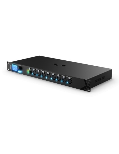 GeNetix GN8 nodo ethernet DMX otto porte, non sblocca MagicQ PC, connettori XLR 5 poli