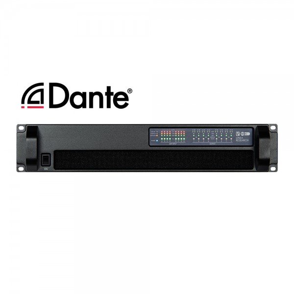 Amplificatore 8 canali 400w/2 ohm, 400w/4 ohm, 400w/8 ohm, DSP integrata, ingressi AES3 e DANTE
