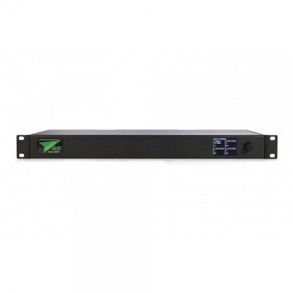Interfaccia Dante/AES67, 1 unità rack 19" standard, 8 canali audio (4 dual port configurabili)