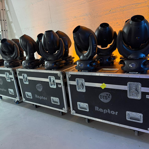 Teste mobili Raptor DTS Lighting_Usate in buone condizioni