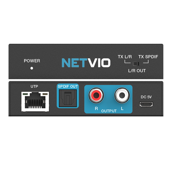 Extender 2 canali audio analogici e digitali SPDIF, su cavo CAT5e/6. Fino a 300 m