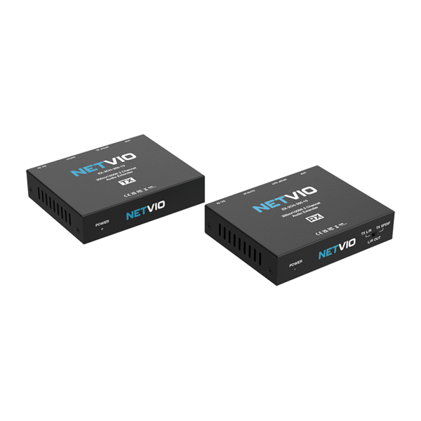 Extender 2 canali audio analogici e digitali SPDIF, su cavo CAT5e/6. Fino a 300 m