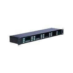 Stazioni intercom multicanale - Stazione intercom fissa 19" per rack, 1 unità, pannello 24 canali di estensione per MCX | Audios