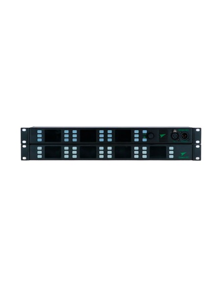 Stazioni intercom multicanale - Stazione intercom fissa 19" per rack, 1 unità, pannello 24 canali di estensione per MCX | Audios