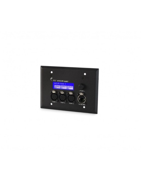 dmXLAN node3 nodo Ethernet/DMX o DMX/Ethernet, RDM compatibile, wall mount, 3 porte DMX isolate