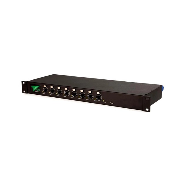 Switch ethernet - Switch ethernet 8 porte frontali con funzione Power over Ethernet (PoE), 1 porta posteriore | Audiosales