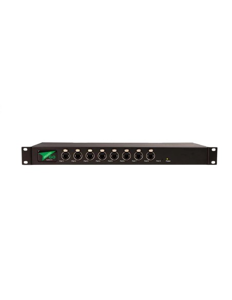 Switch ethernet - Switch ethernet 8 porte frontali con funzione Power over Ethernet (PoE), 1 porta posteriore | Audiosales