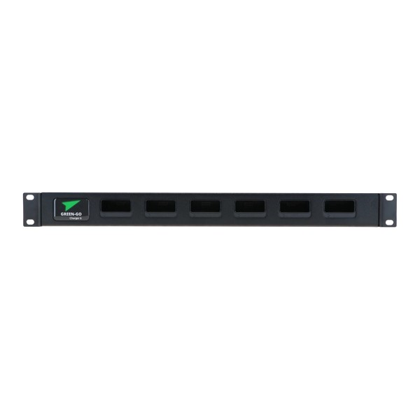 Accessori intercom - Caricatore per 6 batterie per beltpack GGO-WBPX, 1 unità 19" standard rack | Audiosales