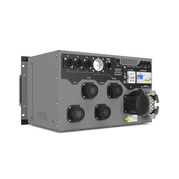 C24 Power Distribution - Quadro di alimentazione (24 x 16A) con 24 uscite Neutrik True
