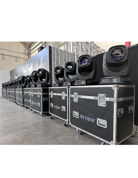 12 coppie di teste mobili Mythos 2 con flightcase - Usate in buono stato